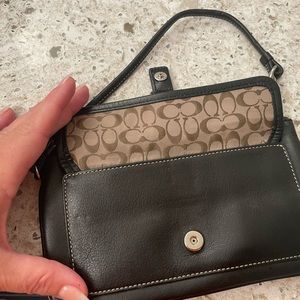 Coach wristlet in black